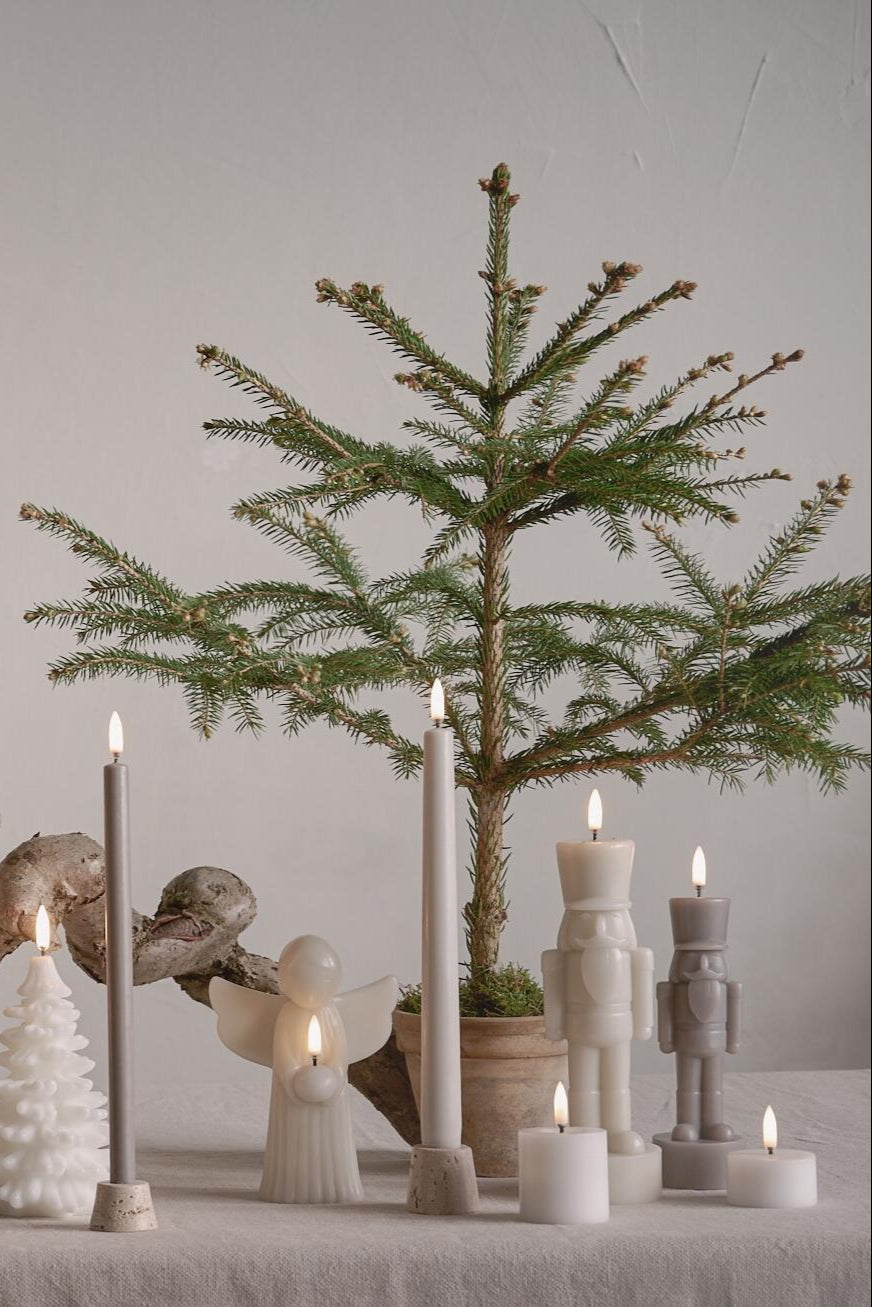 Nutcracker LED lys, Oyster Grey - H21 cm